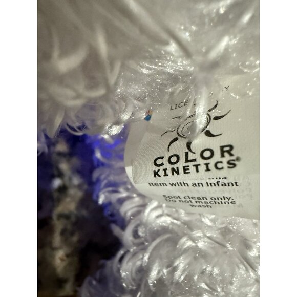 Cepia Glo E Monkey White Shaggy Color Kinetics 15" Light Up Plush Lovey Toy Rare - Picture 12 of 13